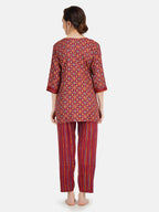 Kurti-Pant Long Nightsuit