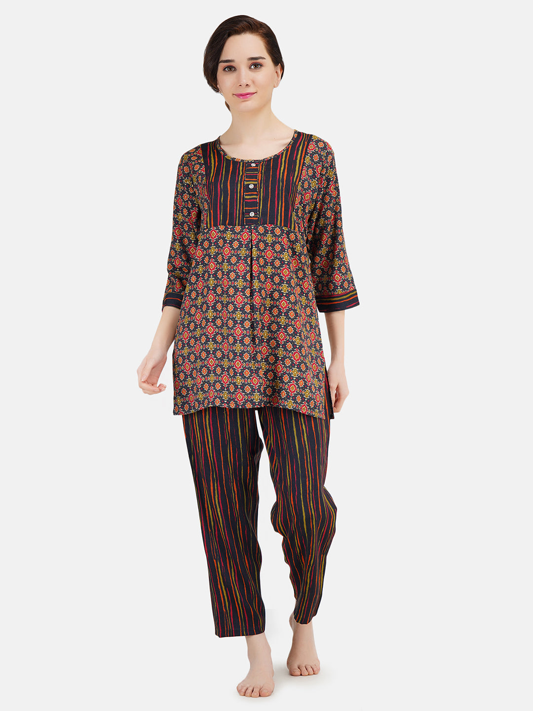 Kurti-Pant Long Nightsuit