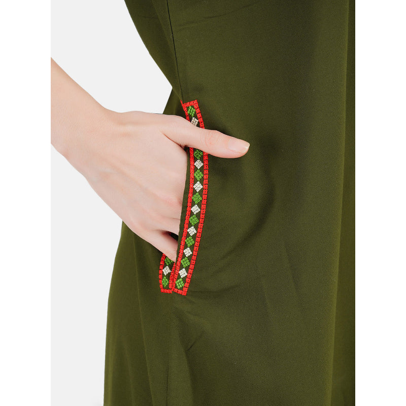 Multi Coloured Embroidered Nightgown