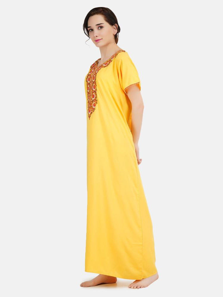 Multi Coloured Embroidered Nightgown