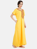 Multi Coloured Embroidered Nightgown