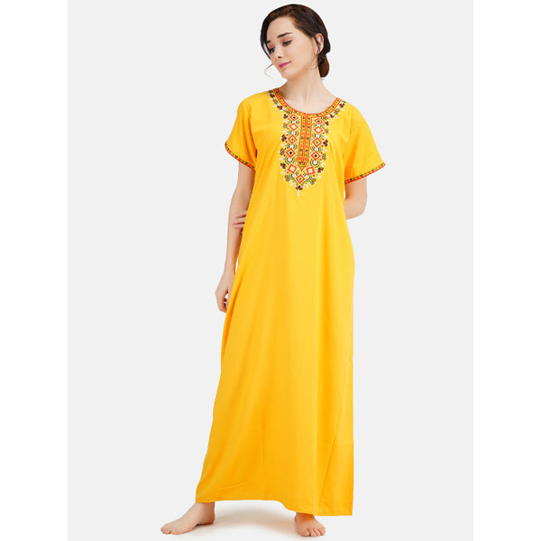 Multi Coloured Embroidered Nightgown