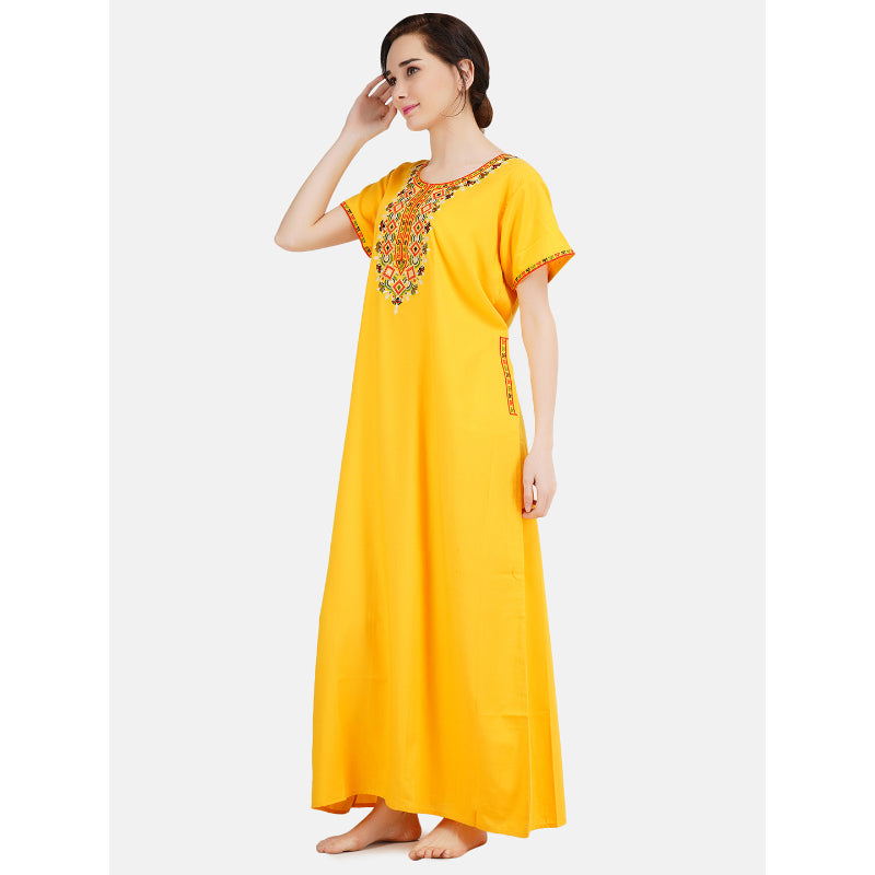 Multi Coloured Embroidered Nightgown