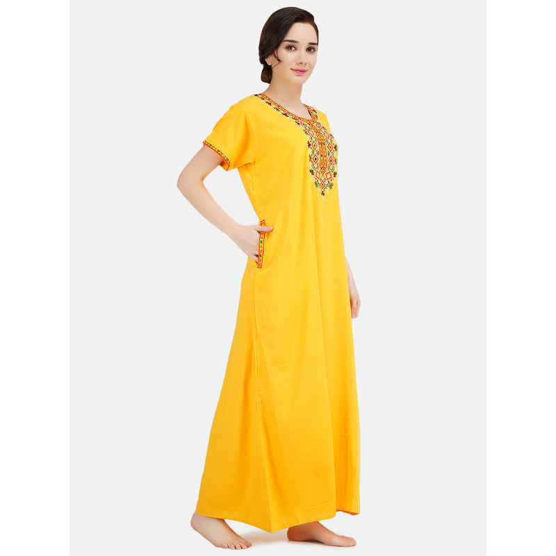 Multi Coloured Embroidered Nightgown