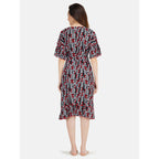 Short Nightgown with Chain Print