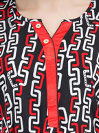 Short Nightgown with Beautiful Chain Print