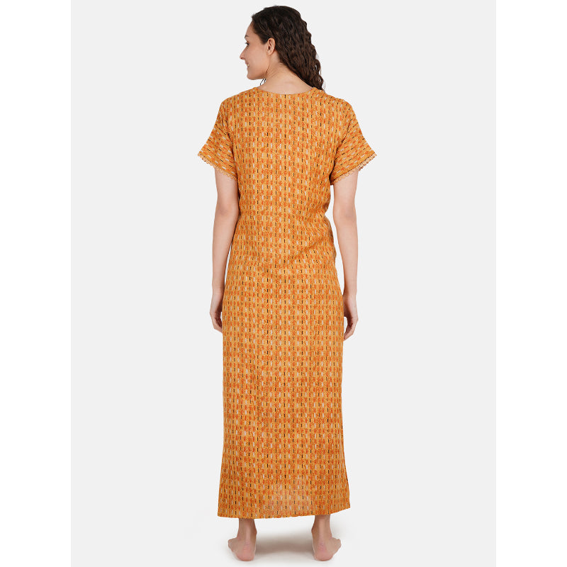 Alpine Nightgown with Line Pattern