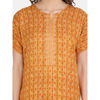 Alpine Red Embroidery nighty