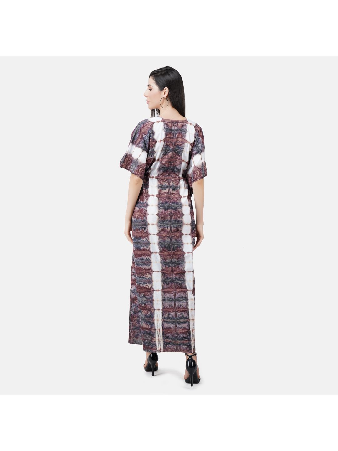 Kaftan with Beautiful Tie & Dye Colour Print