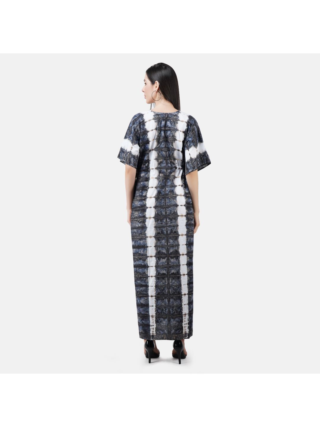 Kaftan with Beautiful Tie & Dye Colour Print