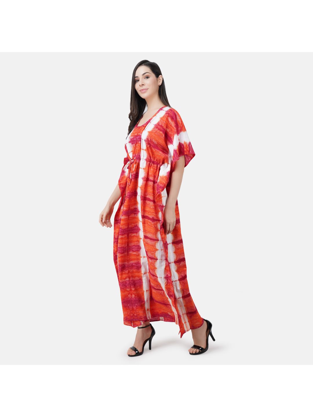 Kaftan with Beautiful Tie & Dye Colour Print