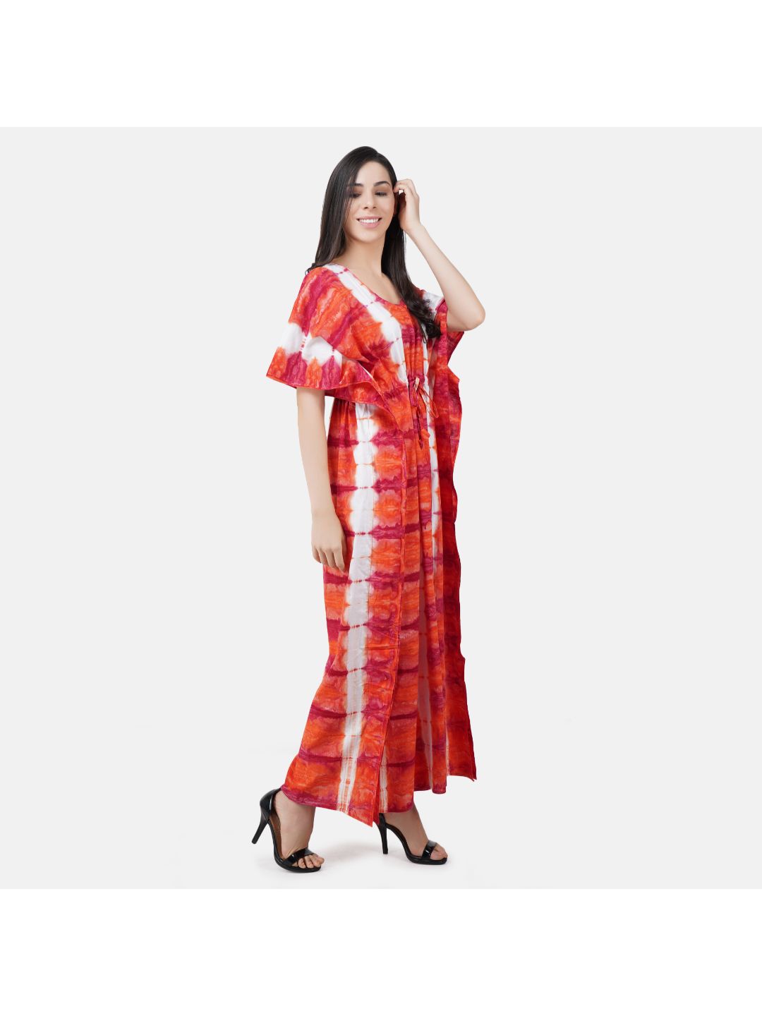 Kaftan with Beautiful Tie & Dye Colour Print