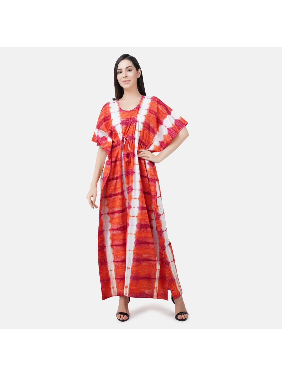 Kaftan with Beautiful Tie & Dye Colour Print