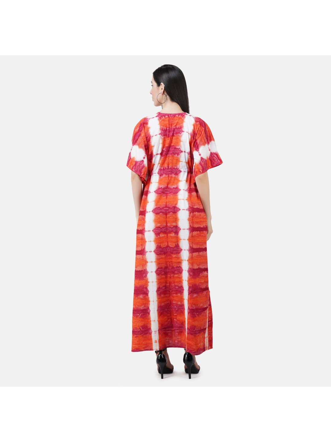 Kaftan with Beautiful Tie & Dye Colour Print