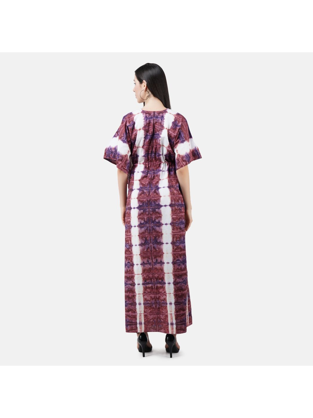 Kaftan with Beautiful Tie & Dye Colour Print