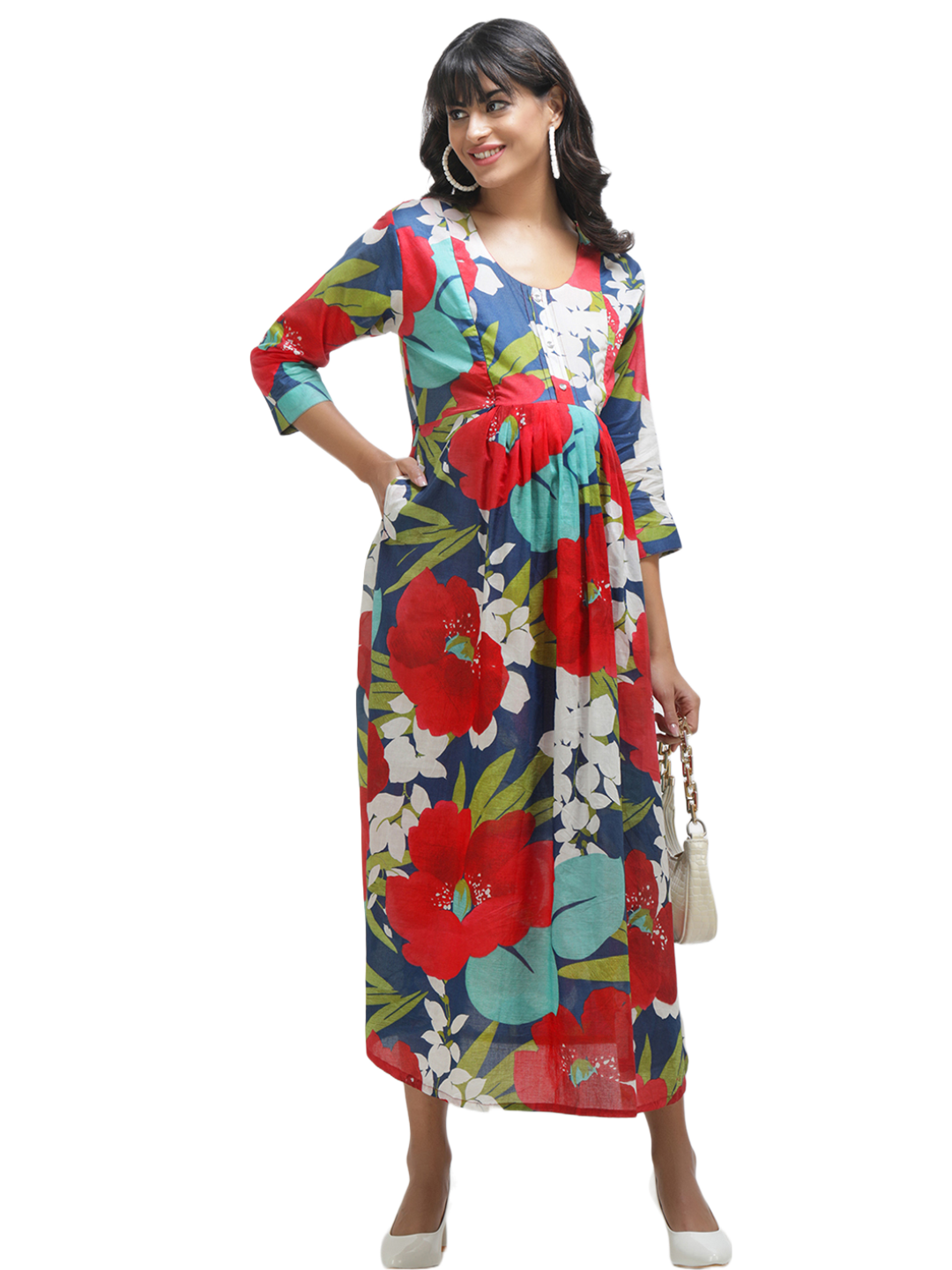 Maternity Dress with Floral print
