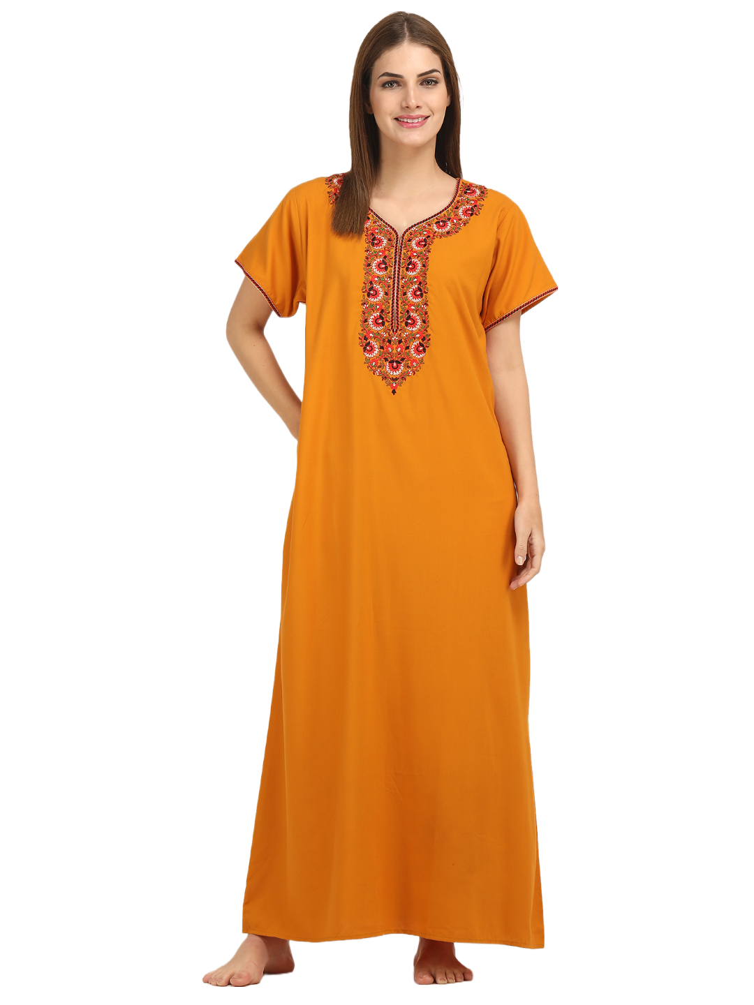 Multi Coloured Embroidered Nightgown