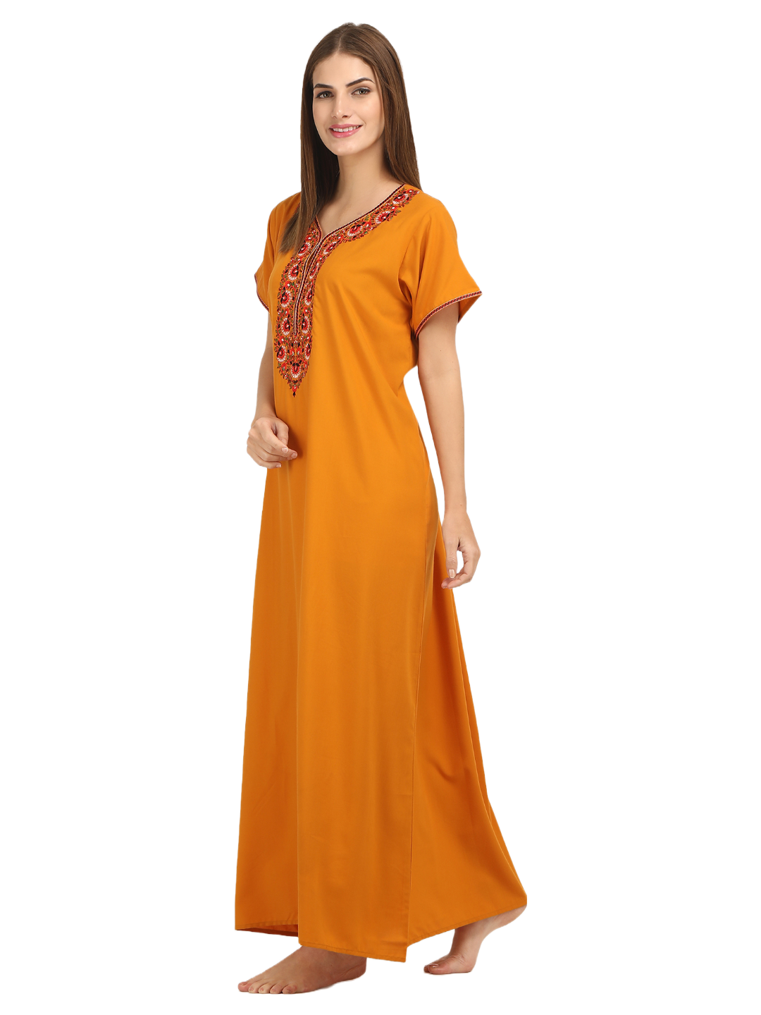 Multi Coloured Embroidered Nightgown