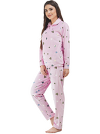 Velvet Full Sleeve Night Suit