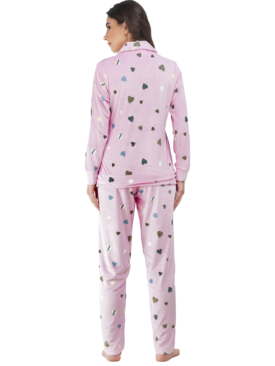 Velvet Full Sleeve Night Suit