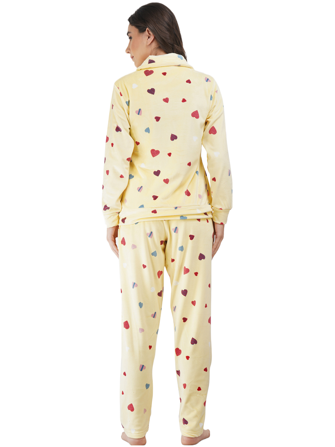 Velvet Full Sleeve Night Suit