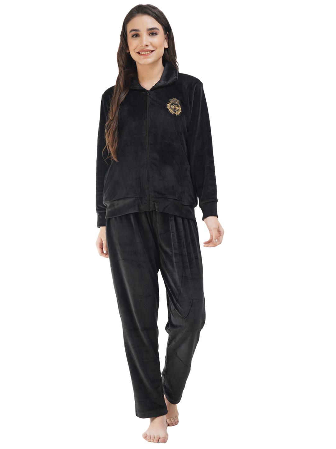 Velvette Full Sleeve Night Suit
