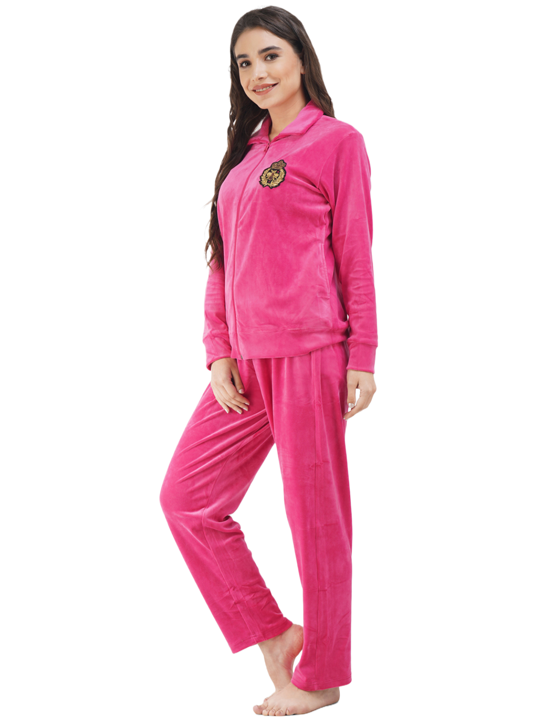 Velvette Full Sleeve Night Suit