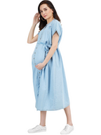 Denim Maternity Breastfeeding Dress