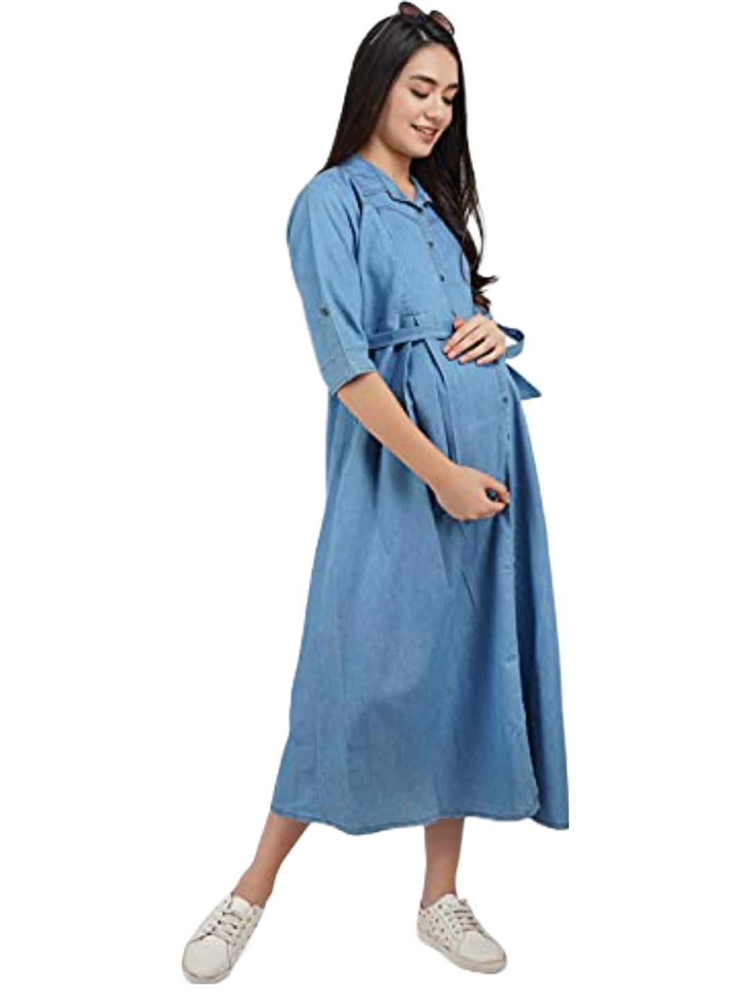 Denim Maternity dress