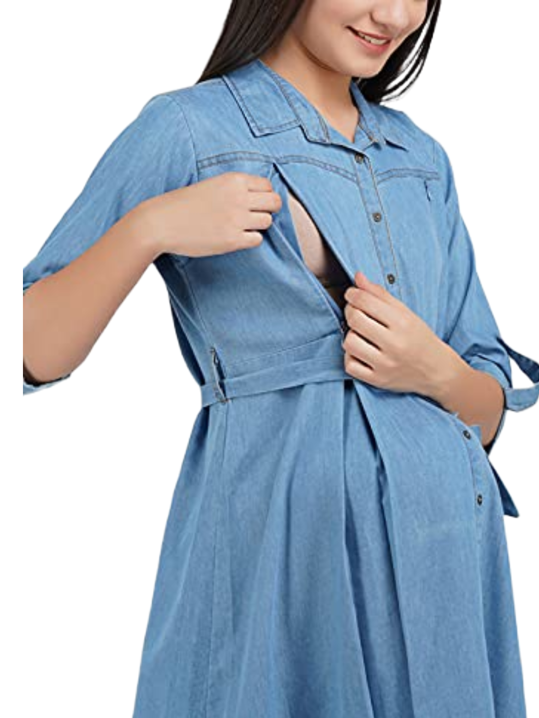 Denim Maternity dress