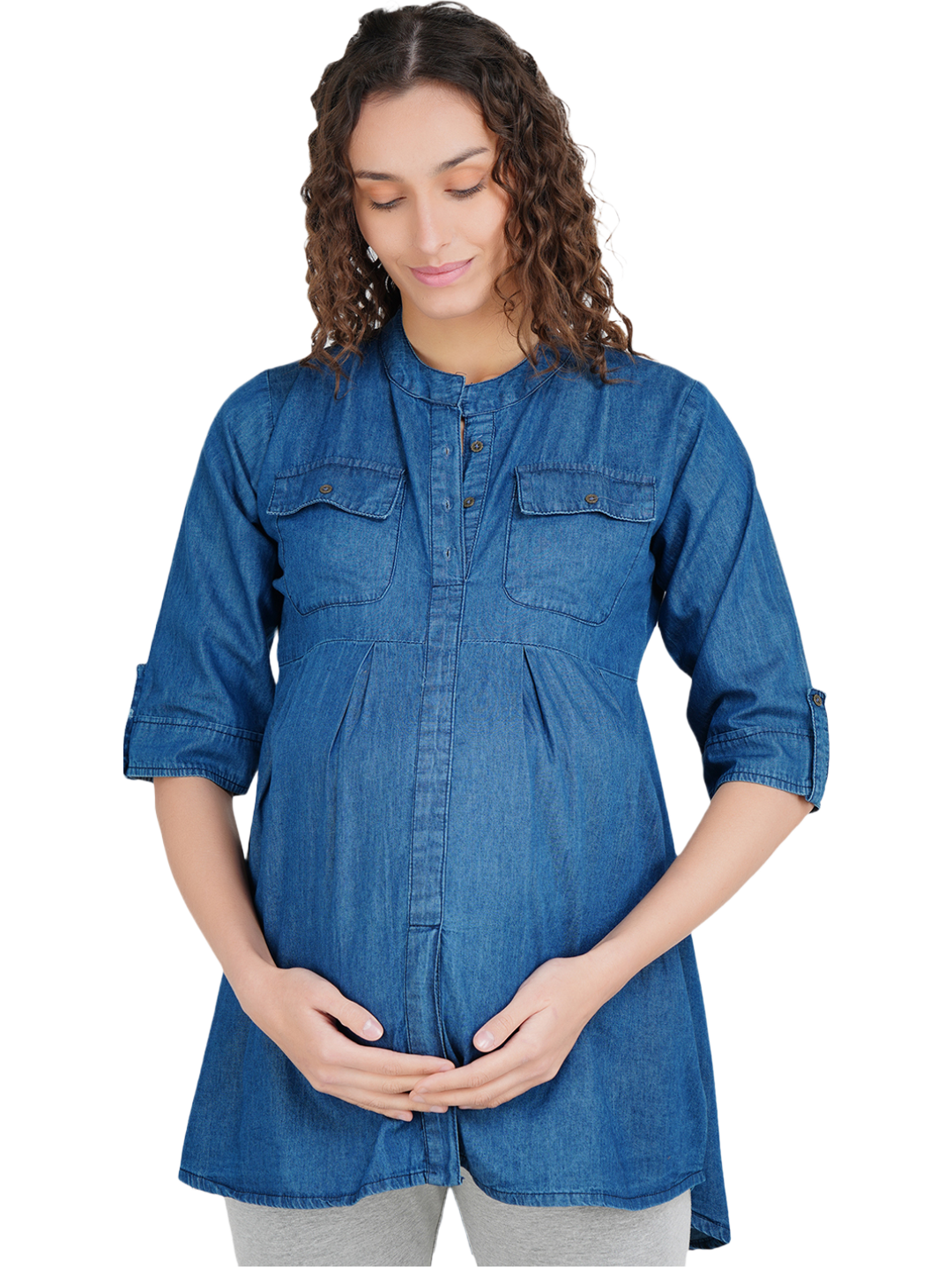 Denim Maternity Top – KOI Sleepwear