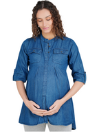 Denim Maternity Top