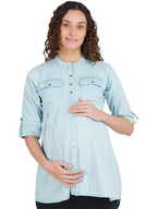 Denim Maternity Top