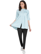Denim Maternity Top