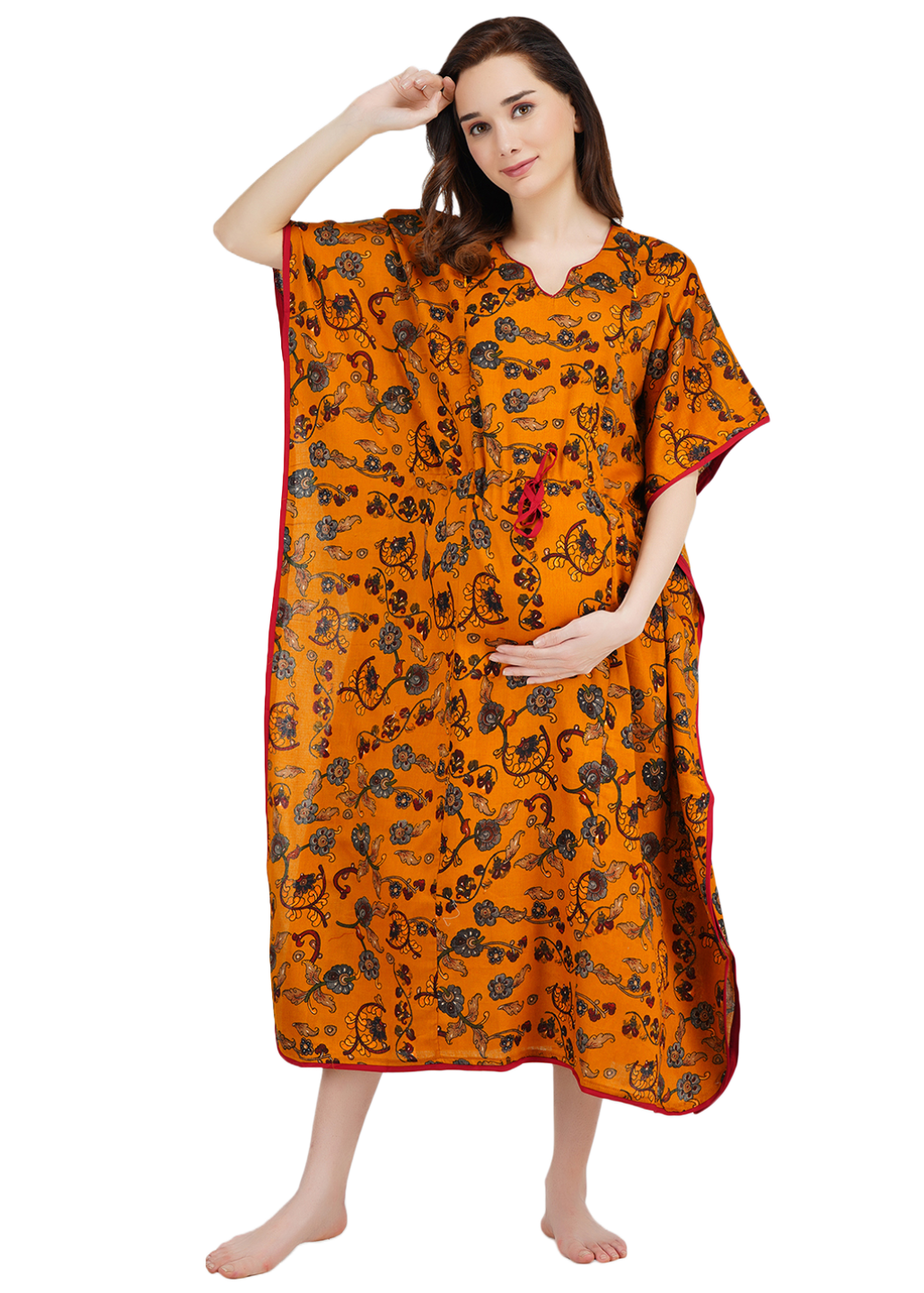 Silk Maternity Kaftan Main image