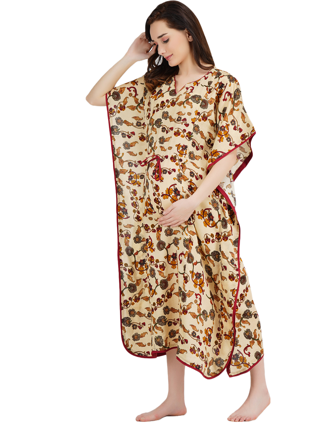 Silk Maternity Kaftan