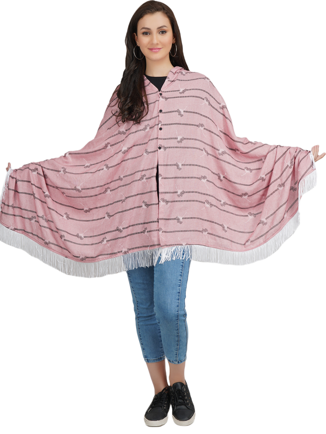 Rayon Stripped  Nursing Scarf