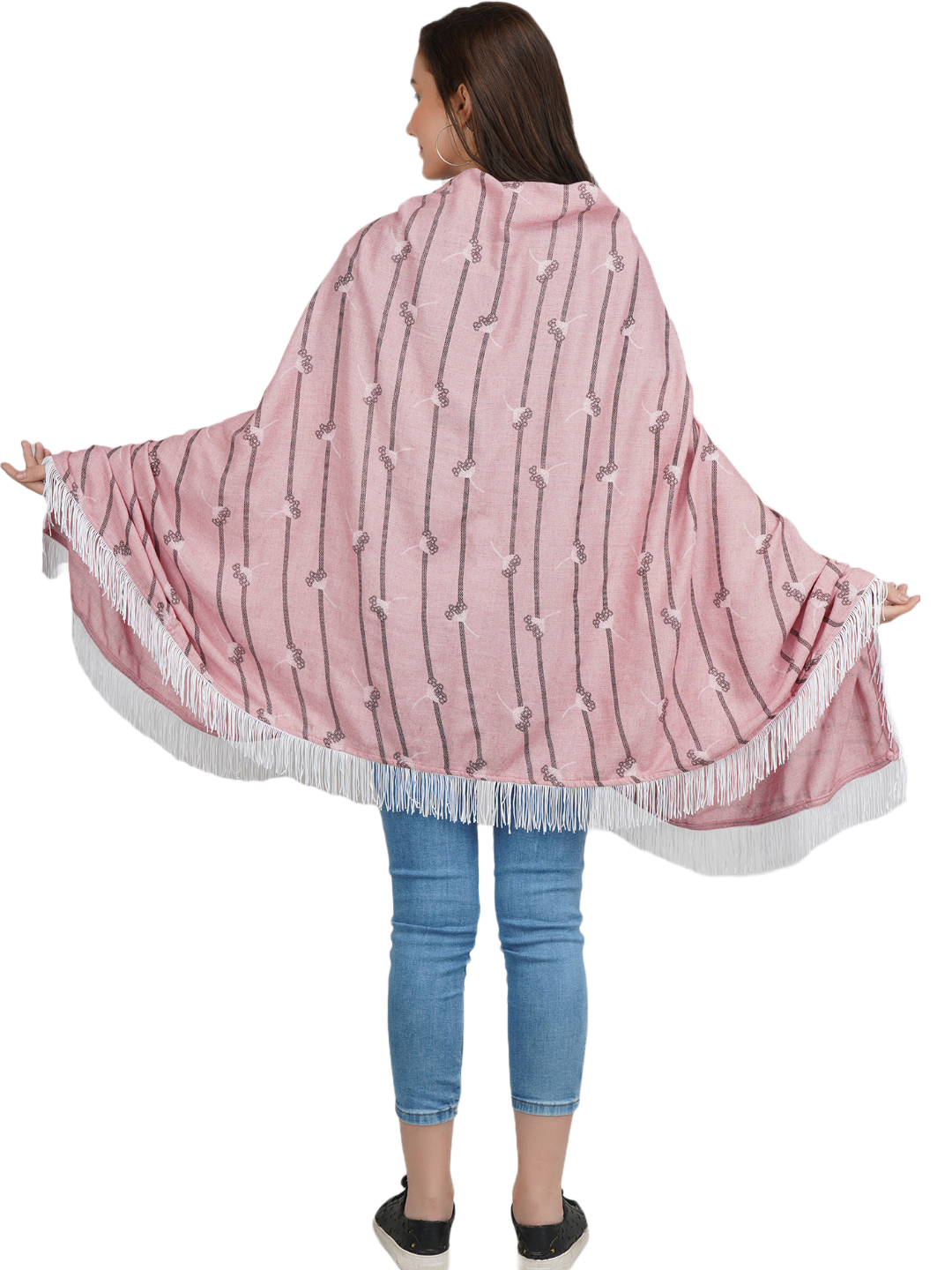 Rayon Stripped  Nursing Scarf