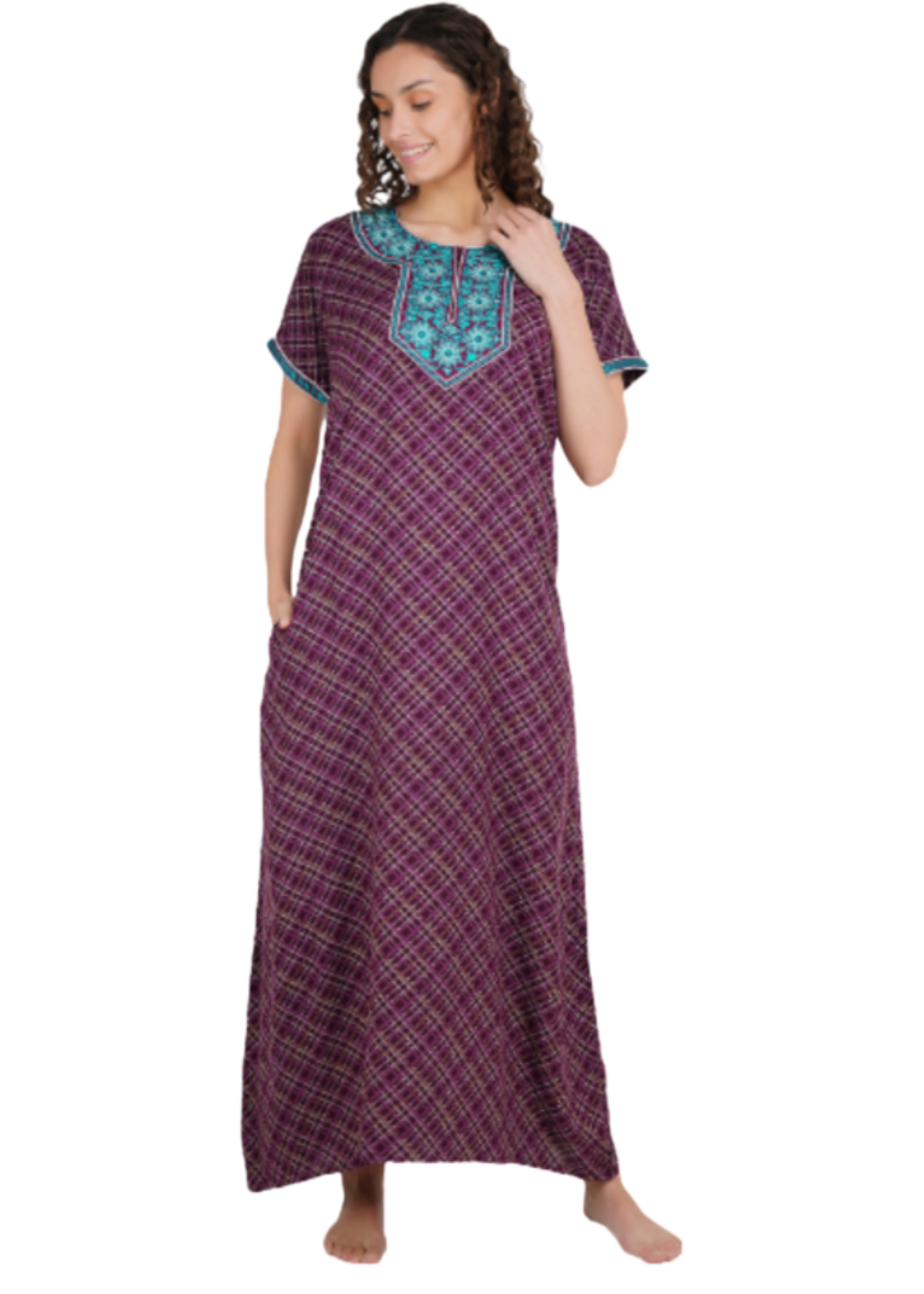Embroidery Night Gown Main image