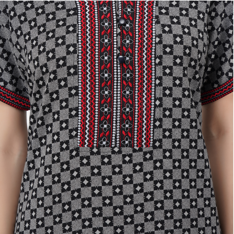 Embroidery Night Gown