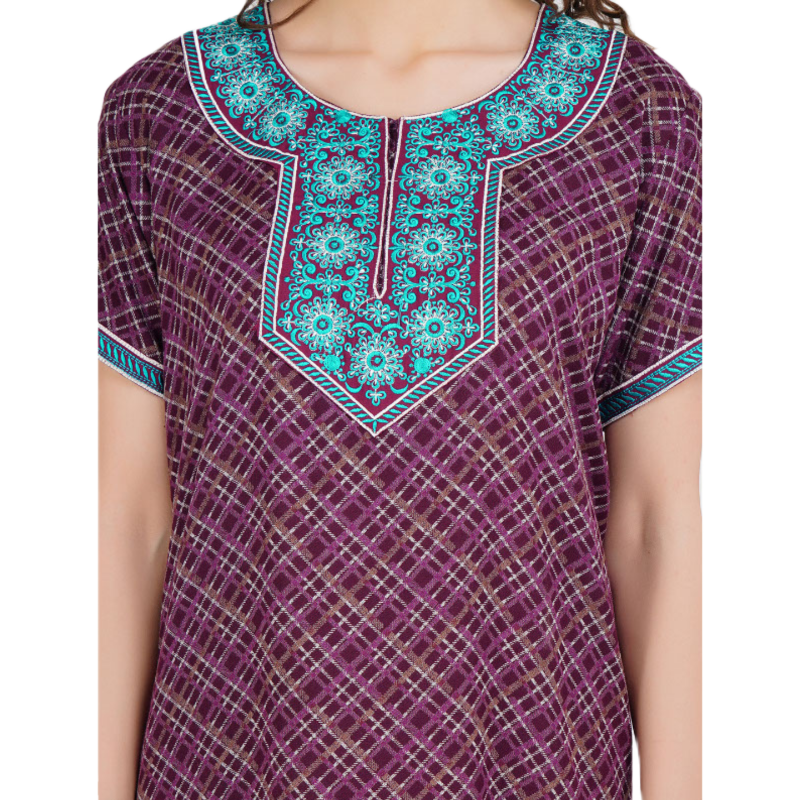 Embroidery Night Gown