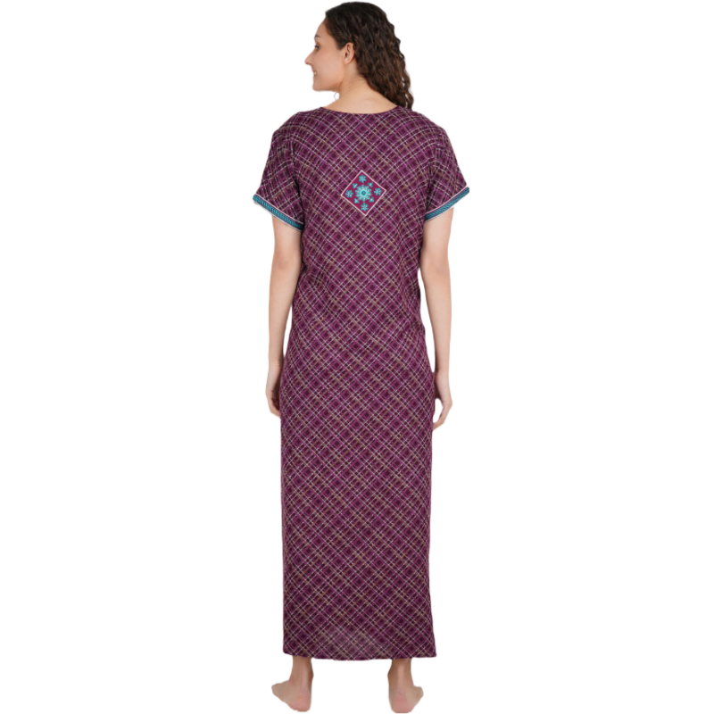 Embroidery Night Gown