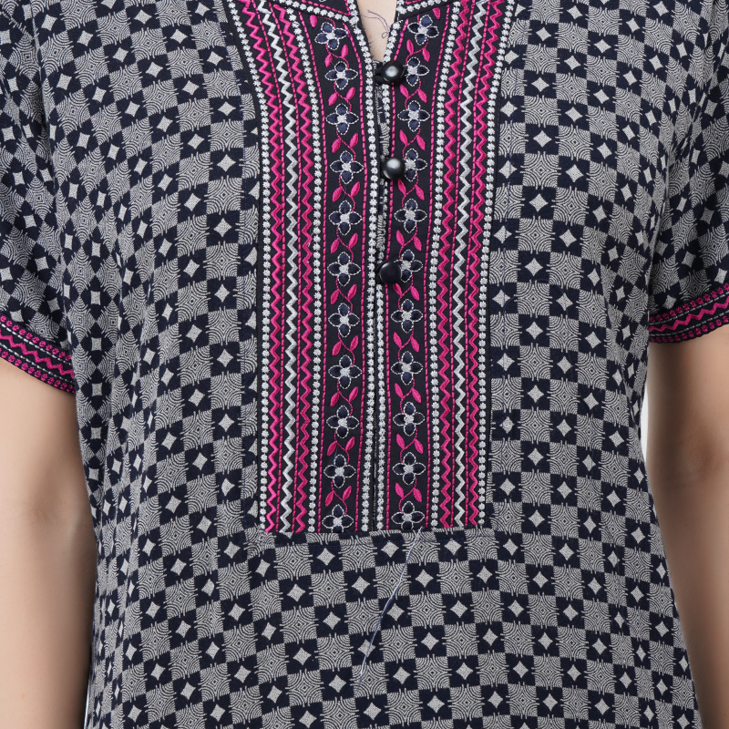 Embroidery Night Gown