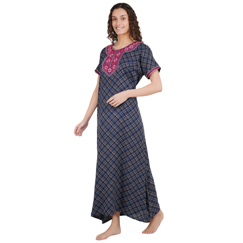 Embroidery Night Gown