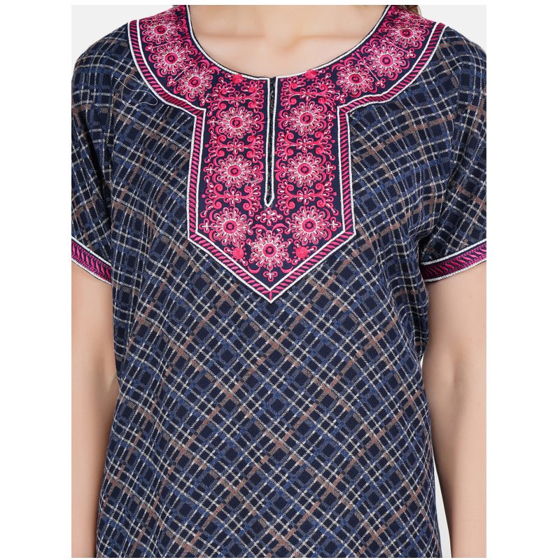 Embroidery Night Gown