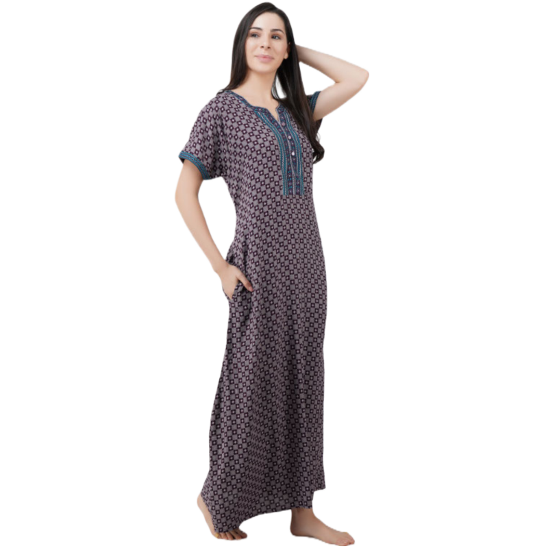 Embroidery Night Gown Secondary image