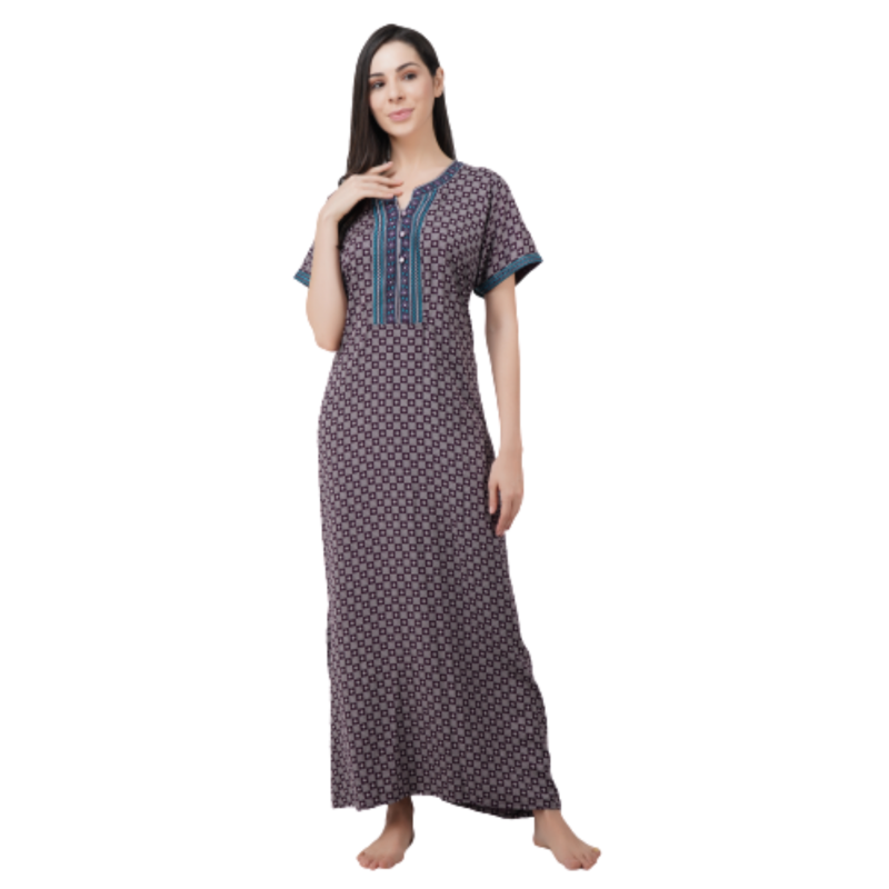 Embroidery Night Gown Main image