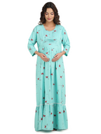 Maternity Dress with Smiley print