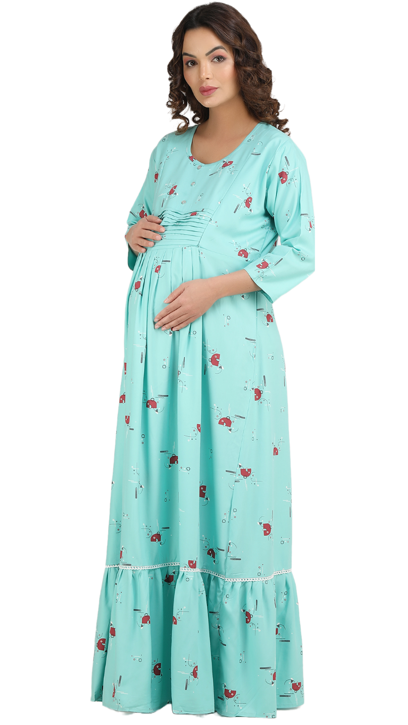 Maternity Dress with Smiley print Main image