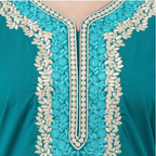 White Contrast Embroidery   Night Gowns